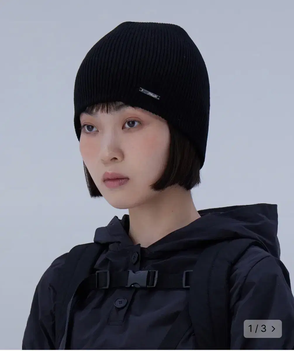 미세키서울 knit beanie BLACK